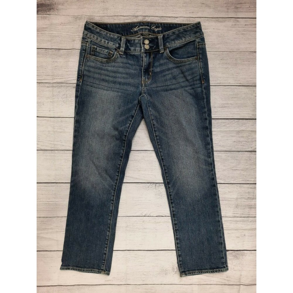 M3J American Eagle Artist Crop Capri Jeans 6